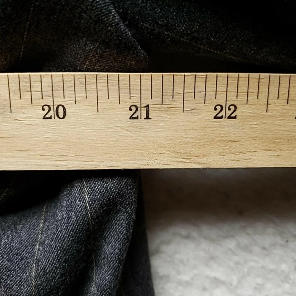 Lanerossi Suit Jacket Mens 42 Gray Pinstripe Wool Double Breasted Made In Italy
